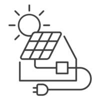 Micro solar inverter icon